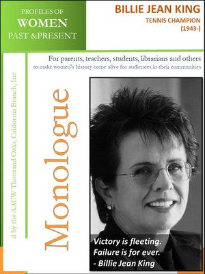 cover image of Profiles of Women Past & Present – Billie Jean King, Tennis Player (1943-)